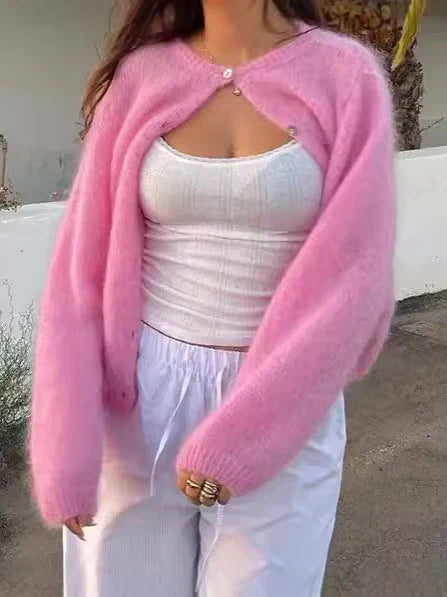 Echoarchiv | Mohair Strickjacke