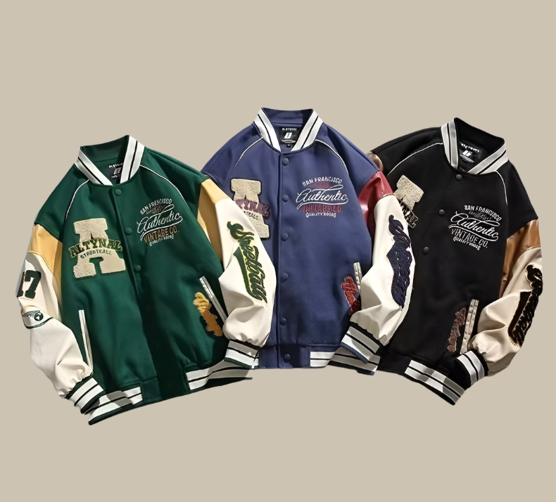 Echoarchiv - Yanks Vintage Bomberjacke, Übergrößen Herrenmodell