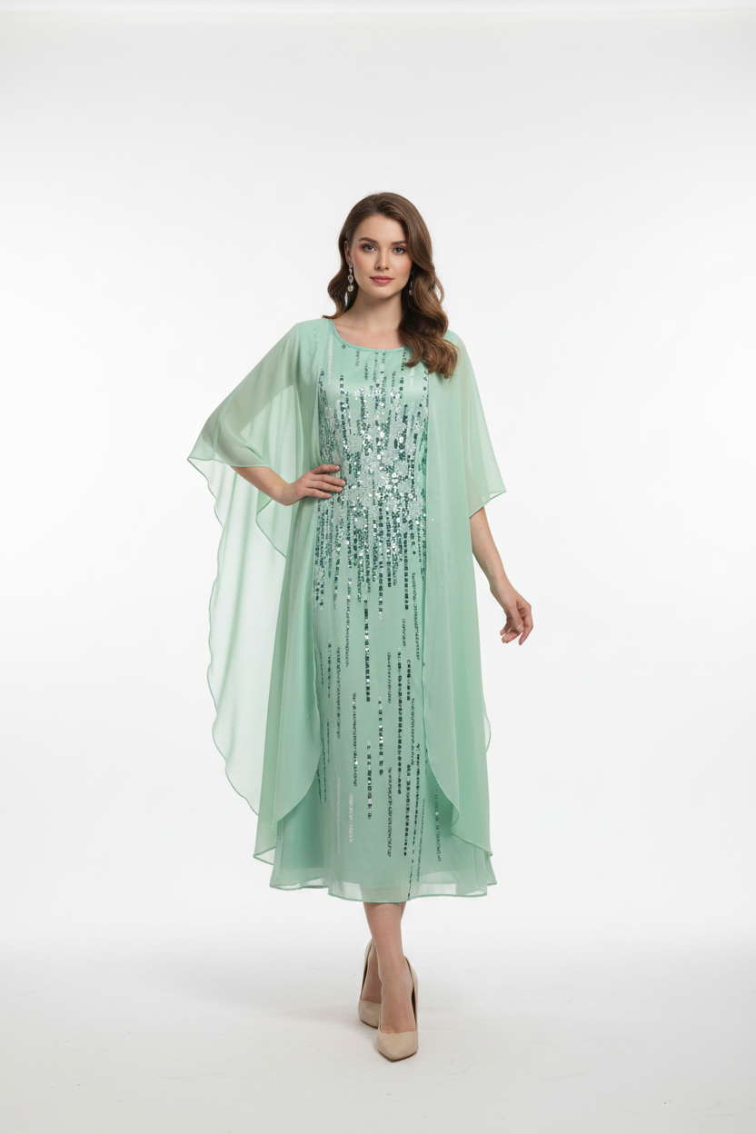 Echoarchiv | Elegante Individuell Gedrucktes Kleid