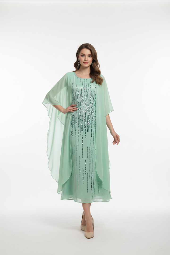 Echoarchiv | Elegante Individuell Gedrucktes Kleid