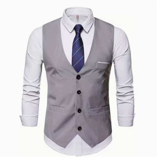 Herren elegante Anzugweste mit praktischen Taschen und modischem Design Echoarchiv