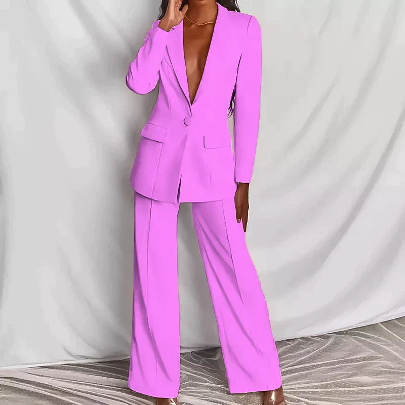 Echoarchiv | Stilvolles Set Bestehend Aus Edlem Blazer Und Eleganter Hose