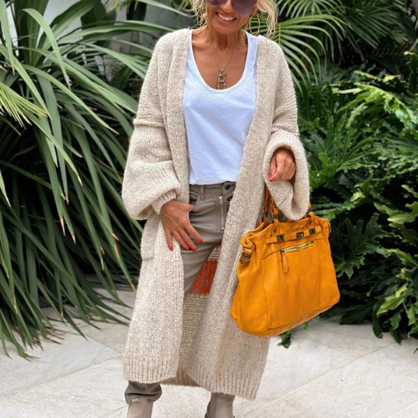 Echoarchiv | Oversize Strickjacke Mit Love & PEchoarchivce Motiv
