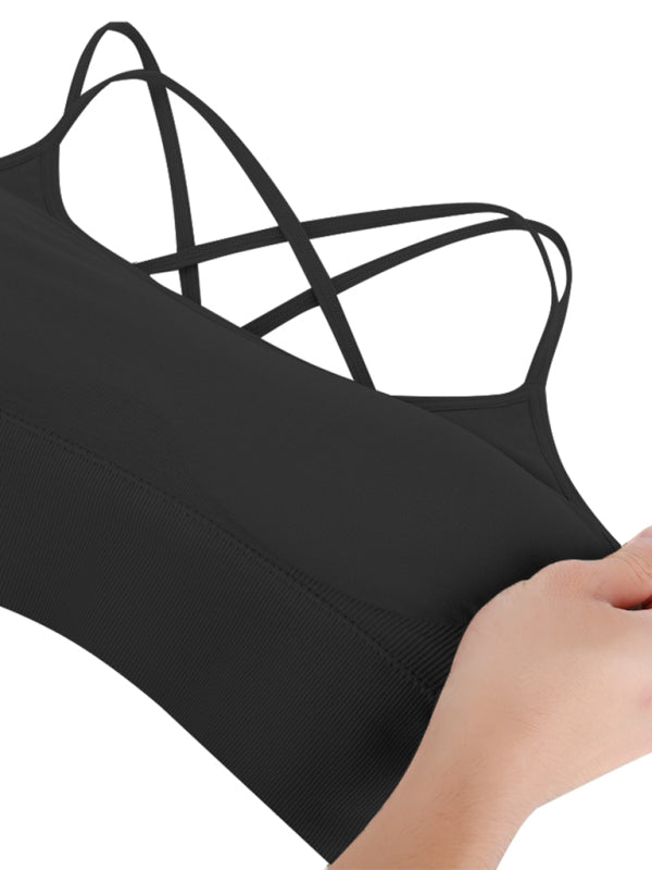 Echoarchiv | 3Er Pack Damen Sport Bh Gepolstert Crisscross Yoga Bh Nahtlos Mittel Impact Fitness ActivewEchoarchivr