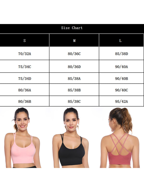 Echoarchiv | 3Er Pack Damen Sport Bh Gepolstert Crisscross Yoga Bh Nahtlos Mittel Impact Fitness ActivewEchoarchivr