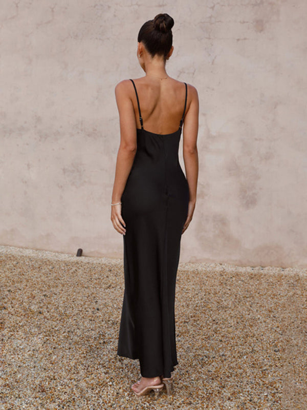 Echoarchiv | Elegantes Satin-Kleid Für Anlässe Tagsüber Und Abends