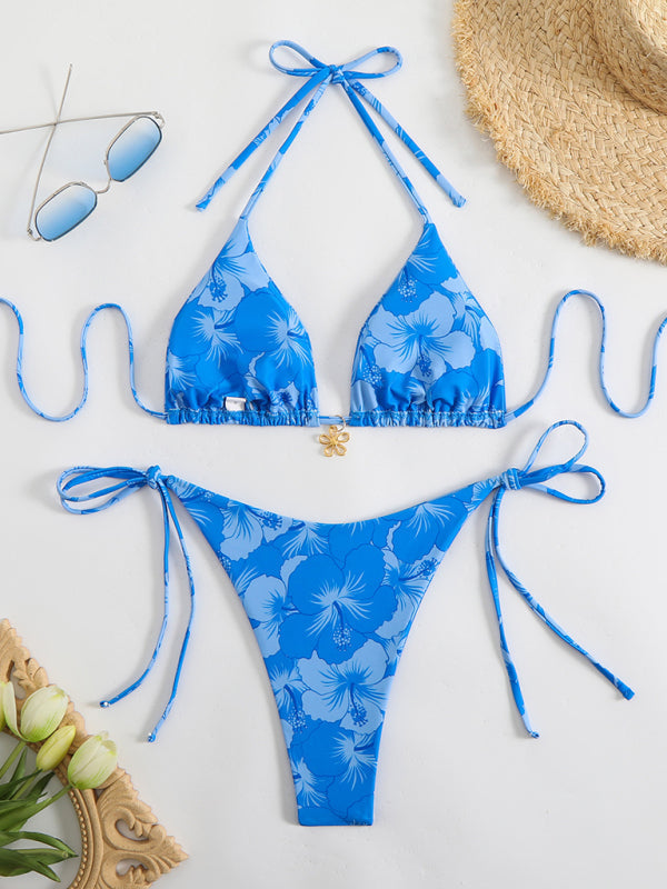 Echoarchiv | Blumenmuster Halterneck-Bikini