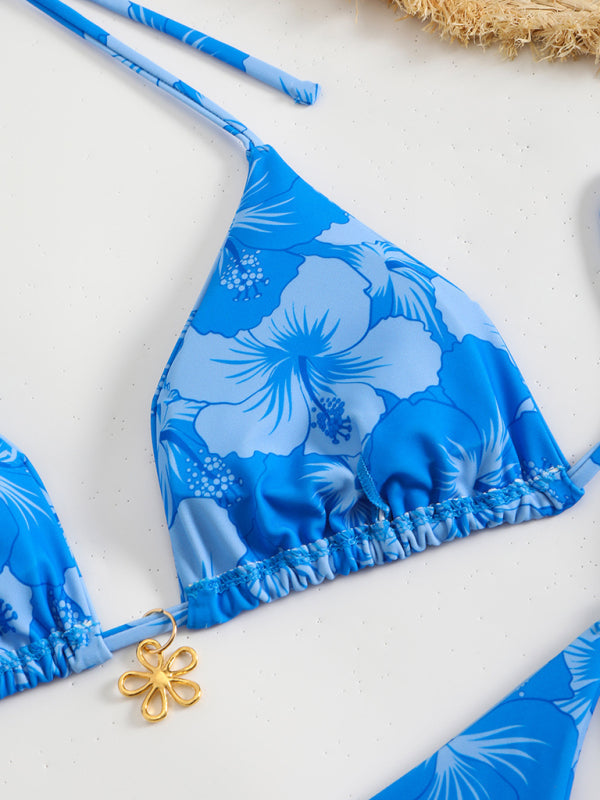 Echoarchiv | Blumenmuster Halterneck-Bikini