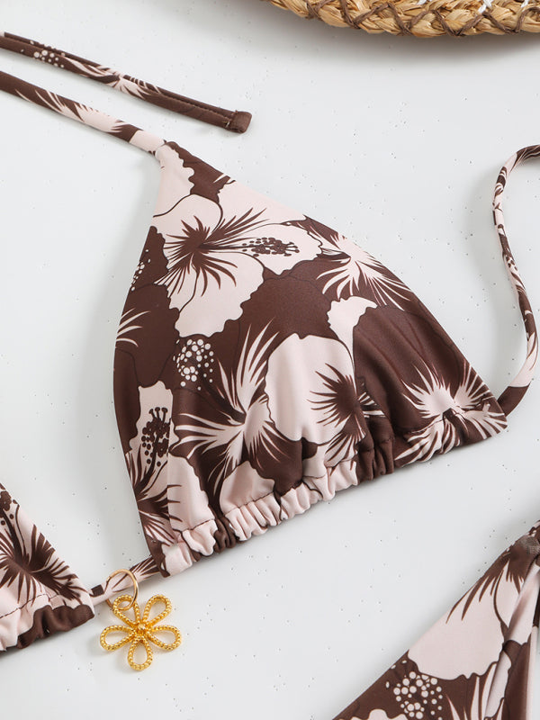 Echoarchiv | Blumenmuster Halterneck-Bikini