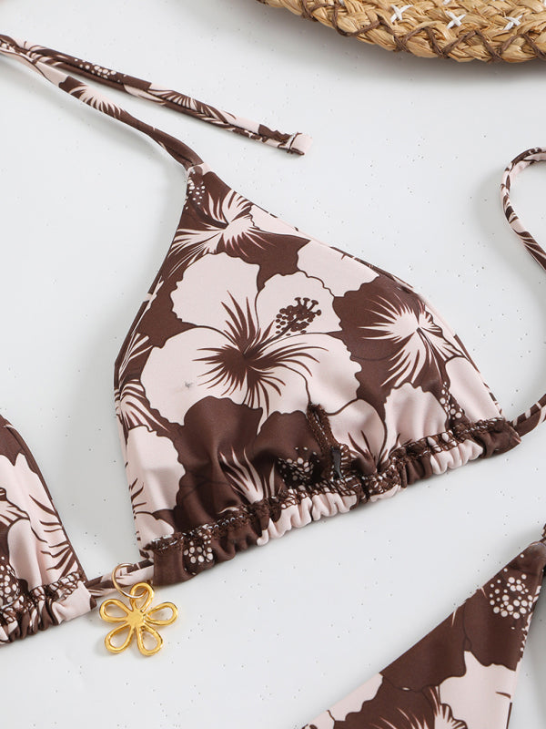 Echoarchiv | Blumenmuster Halterneck-Bikini