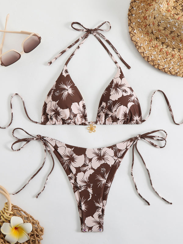 Echoarchiv | Blumenmuster Halterneck-Bikini