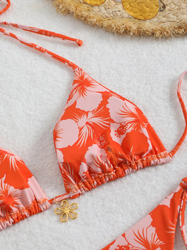 Echoarchiv | Blumenmuster Halterneck-Bikini