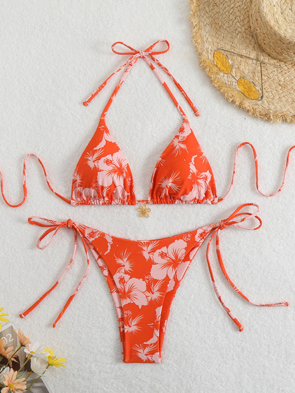 Echoarchiv | Blumenmuster Halterneck-Bikini