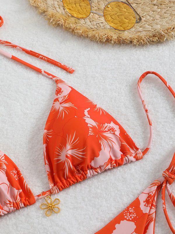 Echoarchiv | Blumenmuster Halterneck-Bikini
