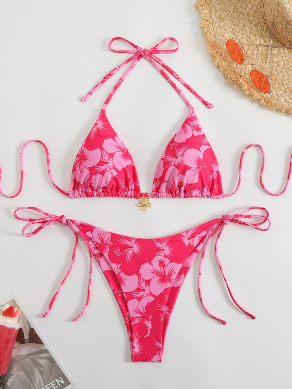 Echoarchiv | Blumenmuster Halterneck-Bikini