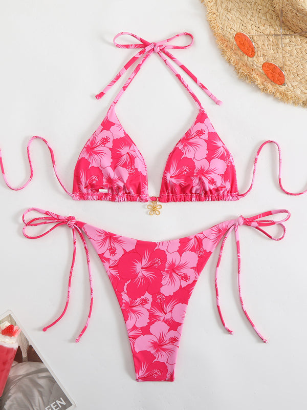 Echoarchiv | Blumenmuster Halterneck-Bikini