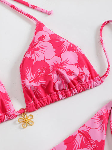 Echoarchiv | Blumenmuster Halterneck-Bikini