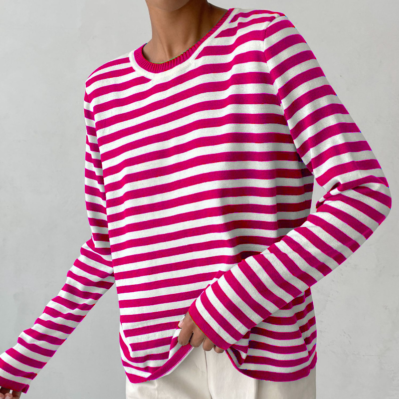 Echoarchiv | Elegantes Gestreiftes T-Shirt Leichter Stoff