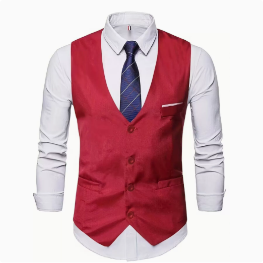 Herren elegante Anzugweste mit praktischen Taschen und modischem Design Echoarchiv