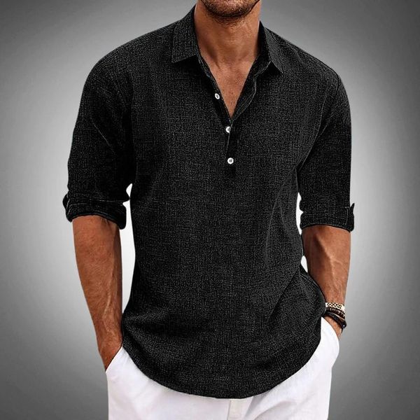 Echoarchiv | Herren Langarm-Poloshirt mit Knopfleiste