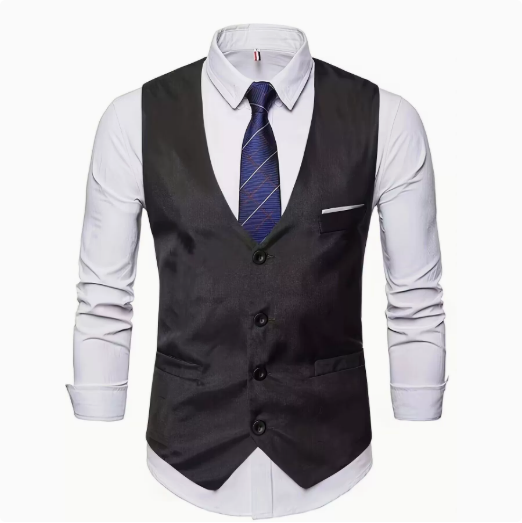 Herren elegante Anzugweste mit praktischen Taschen und modischem Design Echoarchiv