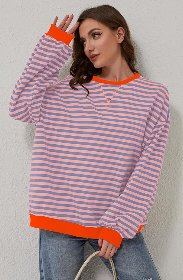 Echoarchiv | Lässiges Gestreiftes SwEchoarchivtshirt Weich und Stilvoll Perfekt für Entspannte Tage
