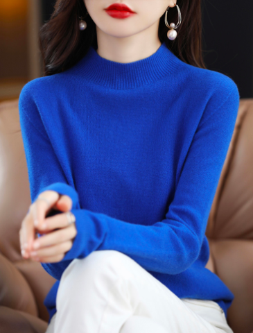 Bequemer Wollpullover mit langen Ärmeln – Mavelle