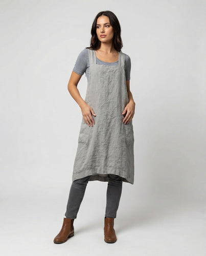 Baumwol Schürzenkleid mit Taschen – Lunéa