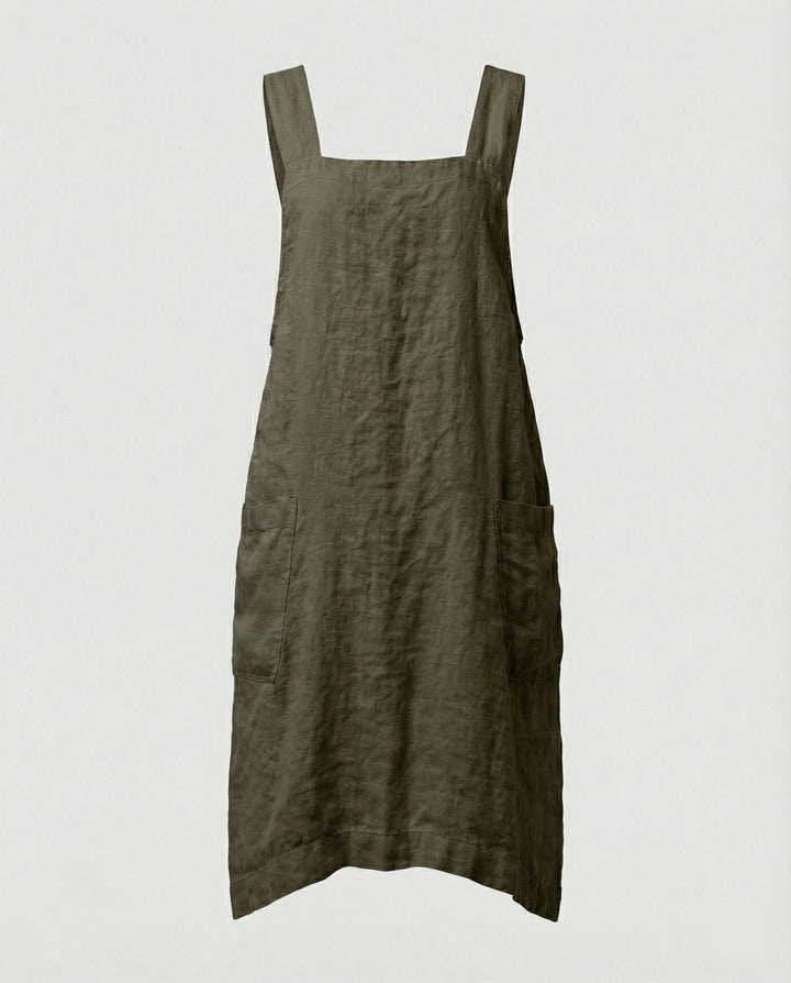 Baumwol Schürzenkleid mit Taschen – Lunéa