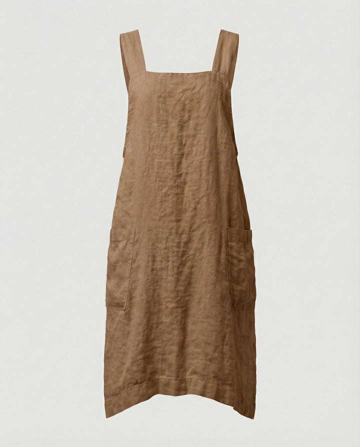 Baumwol Schürzenkleid mit Taschen – Lunéa