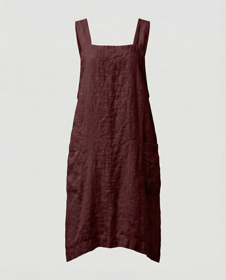 Baumwol Schürzenkleid mit Taschen – Lunéa