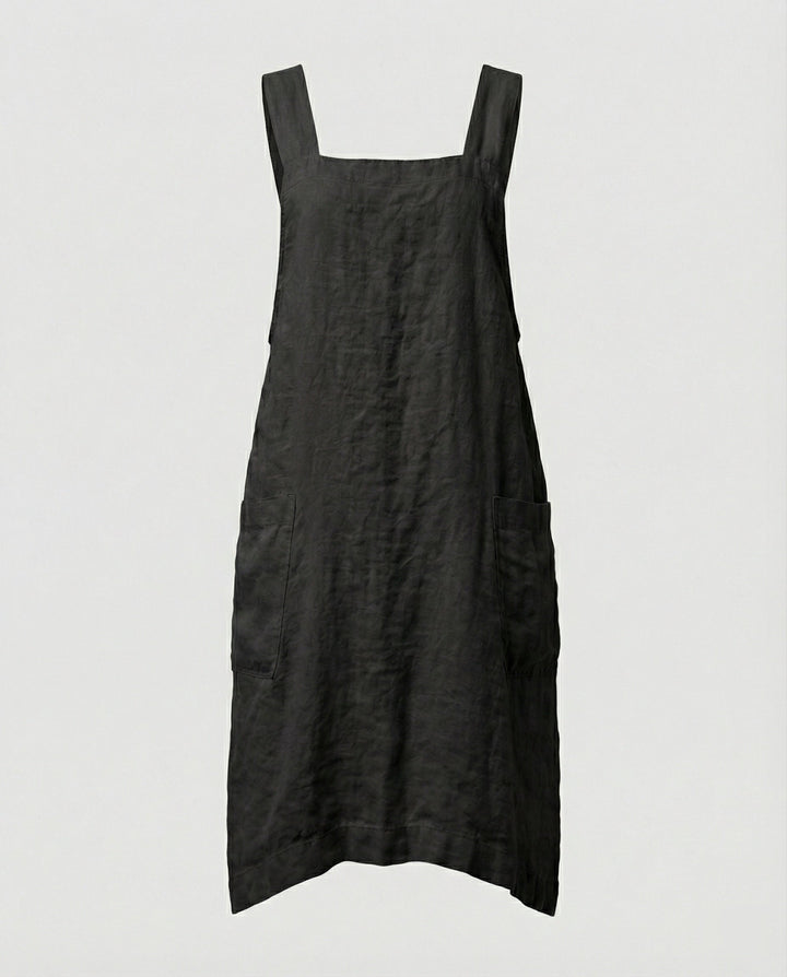 Baumwol Schürzenkleid mit Taschen – Lunéa