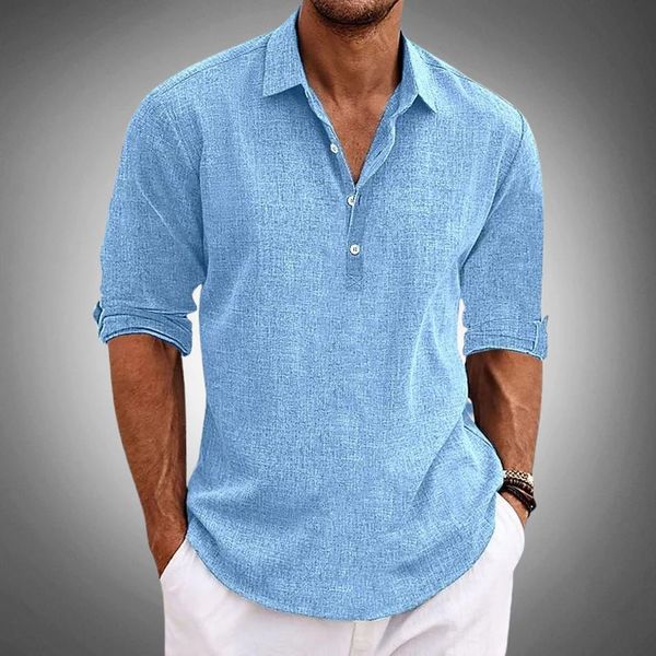 Echoarchiv | Herren Langarm-Poloshirt mit Knopfleiste