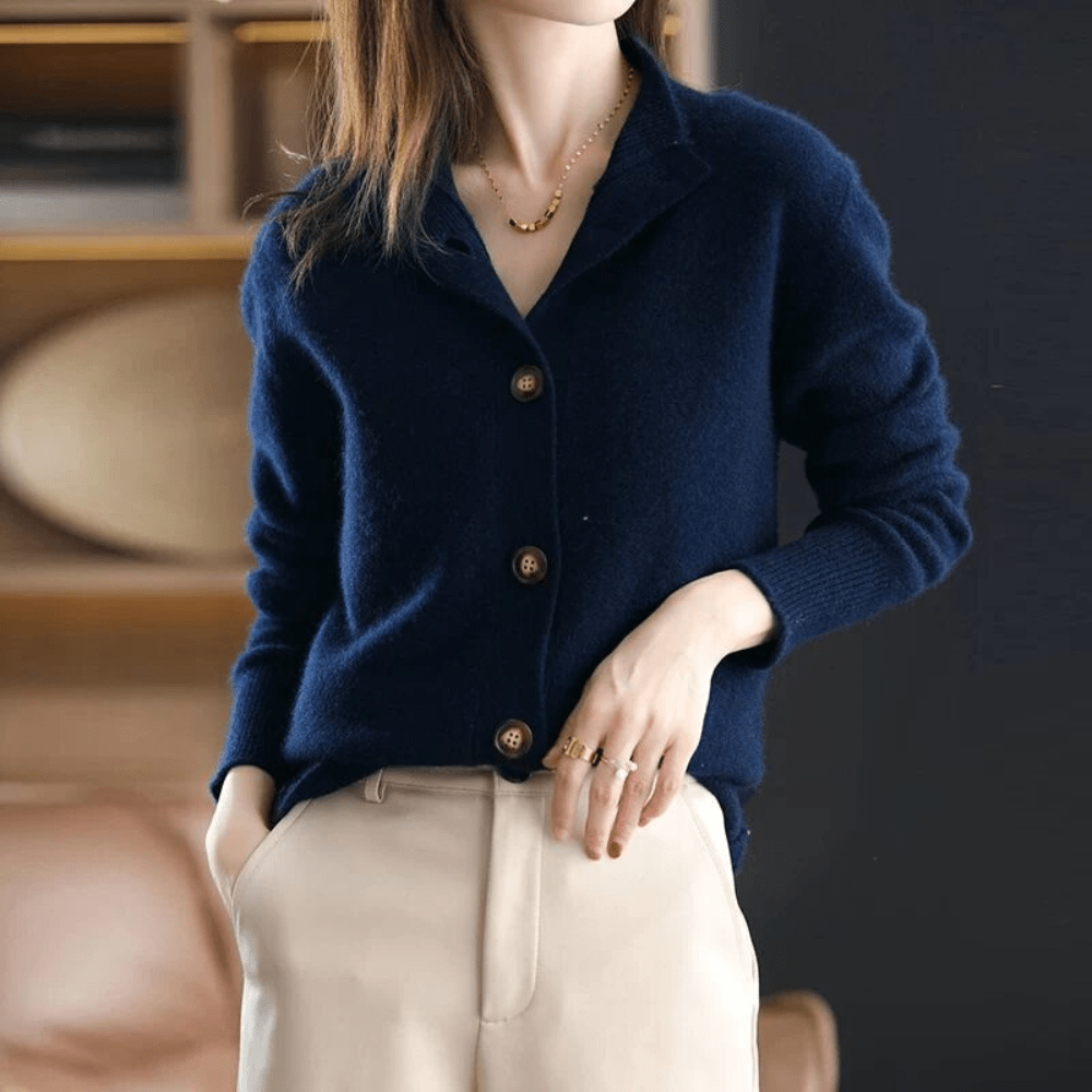 Echoarchiv | Luxuriöse Cashmere Strickjacke