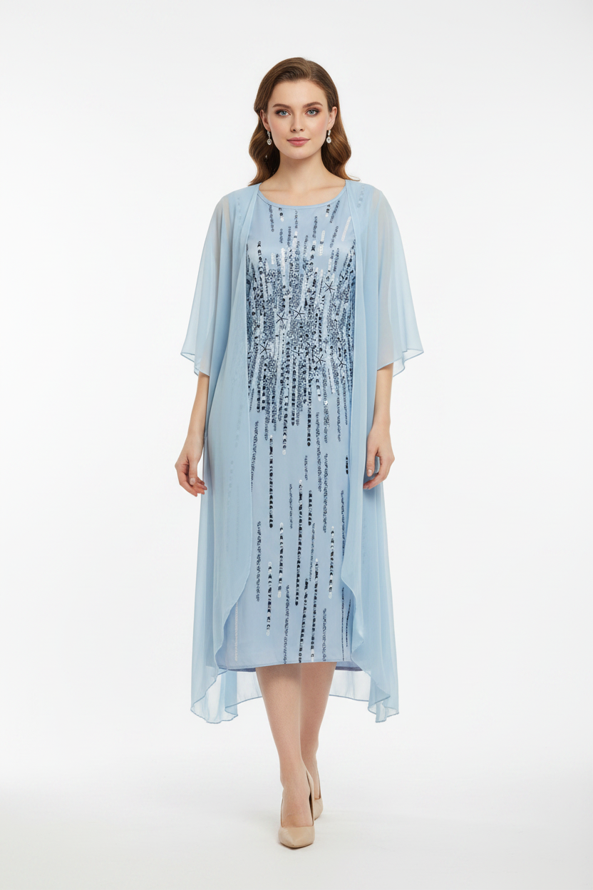 Echoarchiv | Elegante Individuell Gedrucktes Kleid