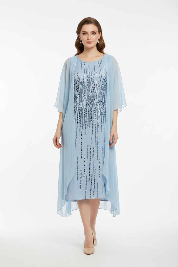 Echoarchiv | Elegante Individuell Gedrucktes Kleid