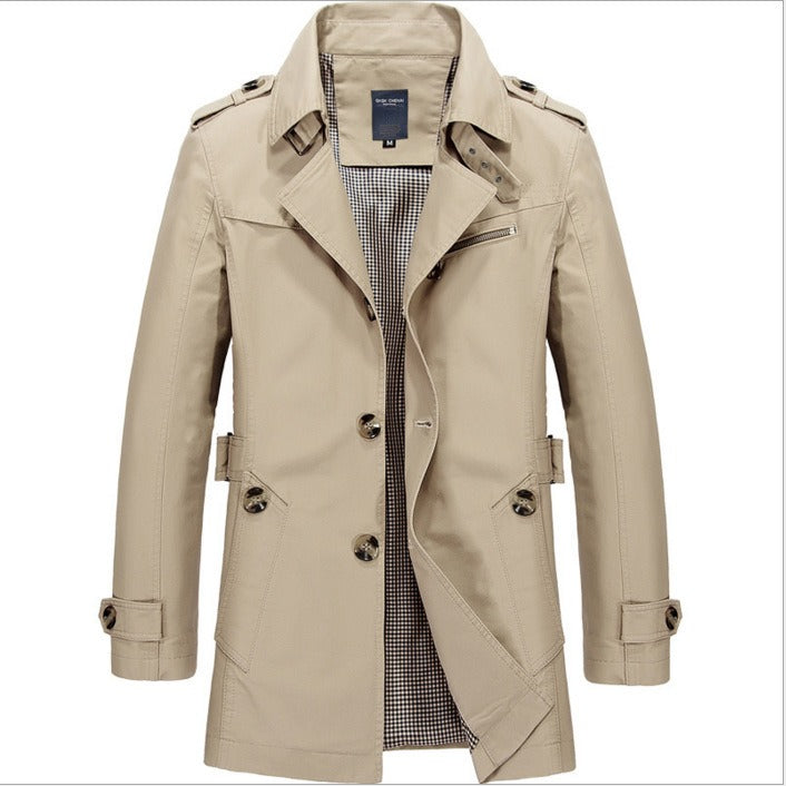 Echoarchiv | Wasserdichter Herren-Trenchcoat mit Doppelknöpfen - Miles
