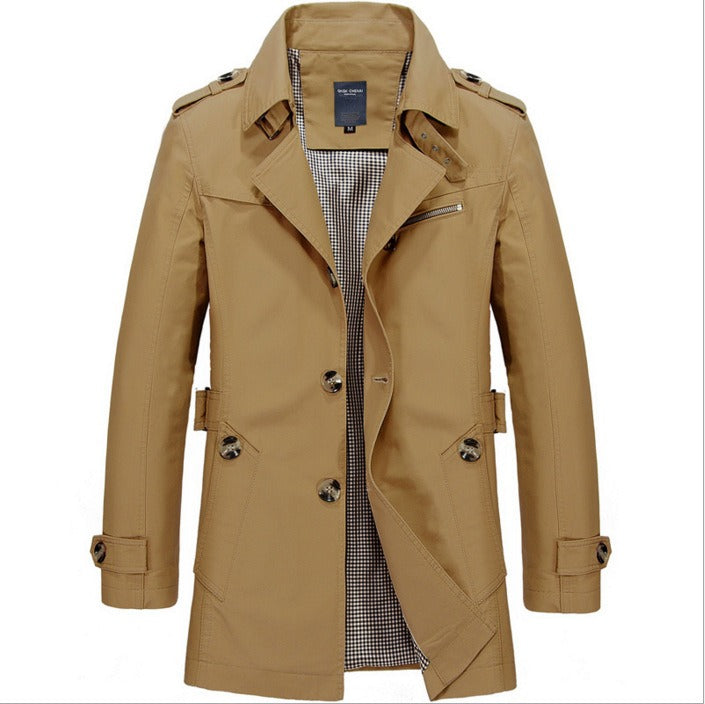 Echoarchiv | Wasserdichter Herren-Trenchcoat mit Doppelknöpfen - Miles
