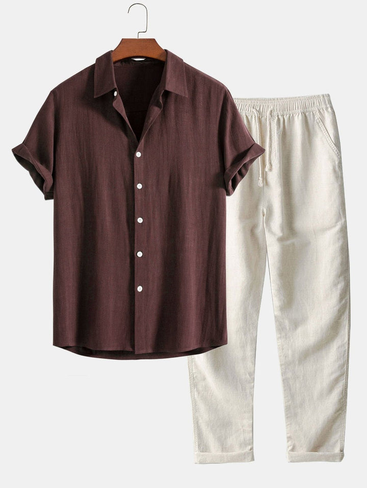 Herren Sommer Satz mit Shirt und Shorts Leicht, Atmungsaktiv & Stilvoll – Averon