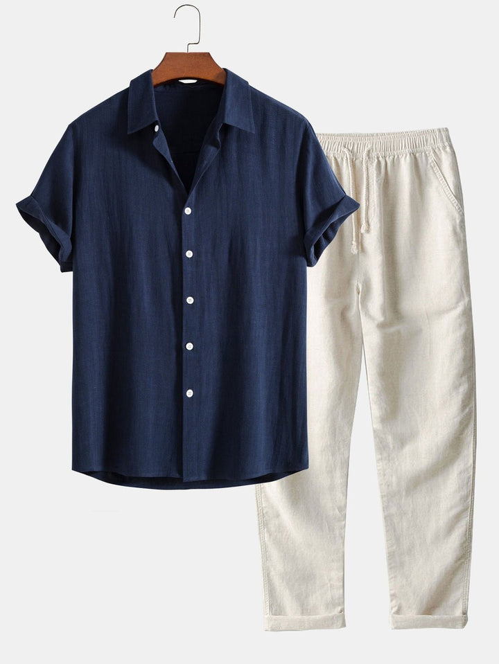 Herren Sommer Satz mit Shirt und Shorts Leicht, Atmungsaktiv & Stilvoll – Averon