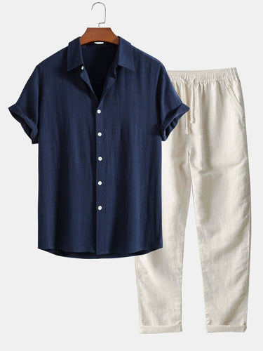 Herren Sommer Satz mit Shirt und Shorts Leicht, Atmungsaktiv & Stilvoll – Averon