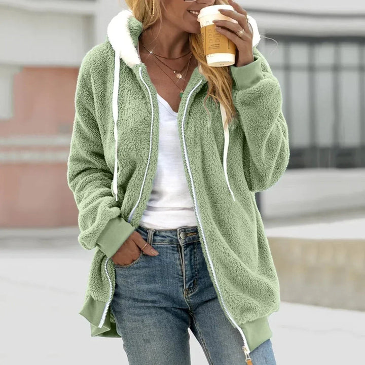 Extra warmer Teddy-Fleece Zip Hoodie – Auréline