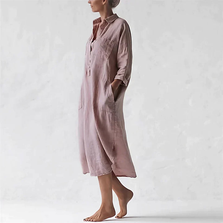 Echoarchiv | Stylisches Langes Rosa Kleid