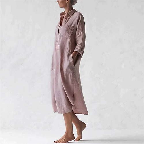 Echoarchiv | Stylisches Langes Rosa Kleid