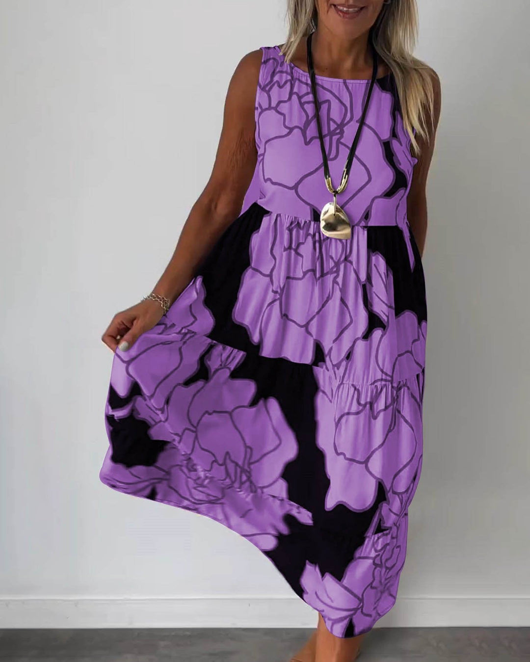 Echoarchiv - Komfortables Ärmelloses Sommerkleid für Damen