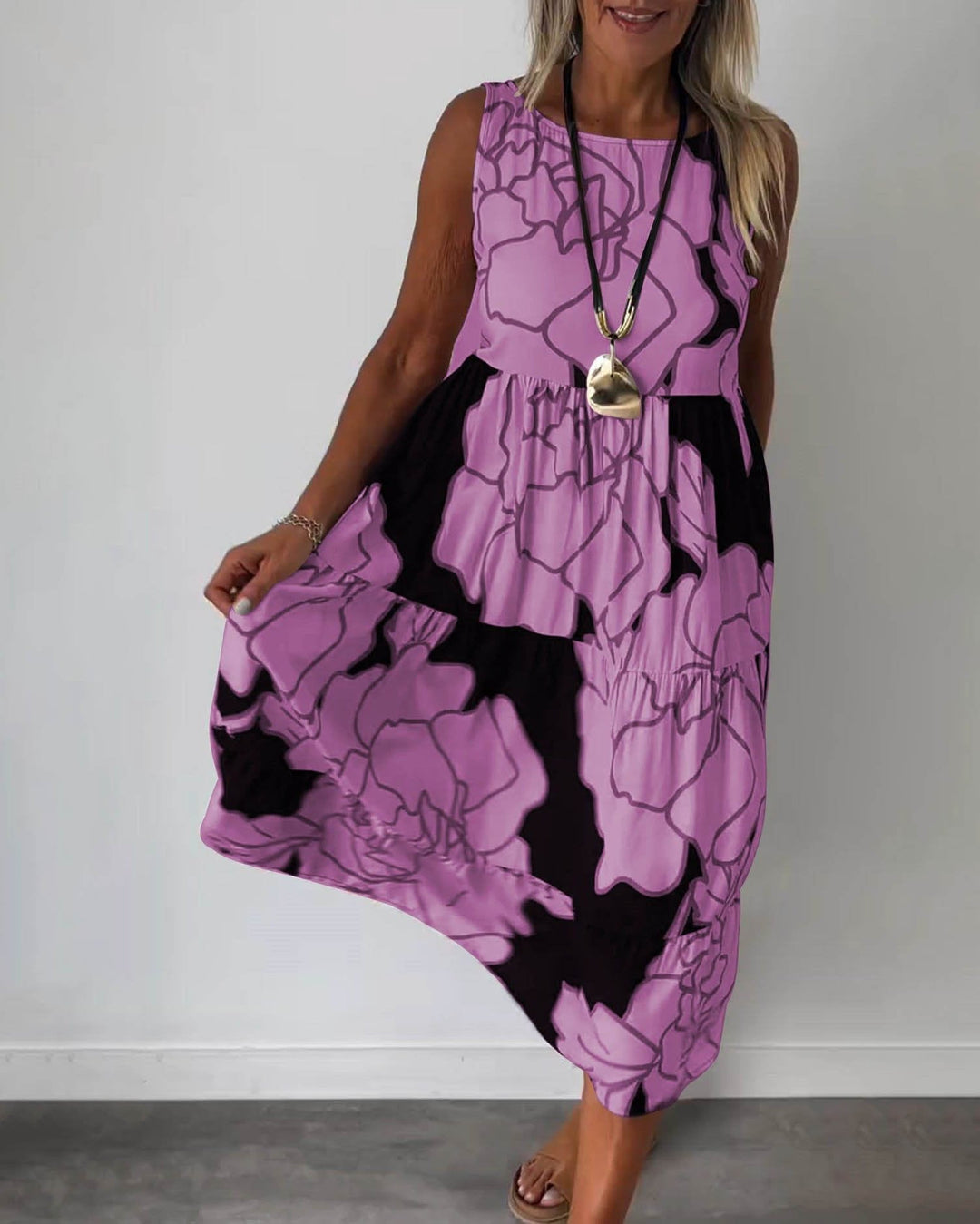 Echoarchiv - Komfortables Ärmelloses Sommerkleid für Damen