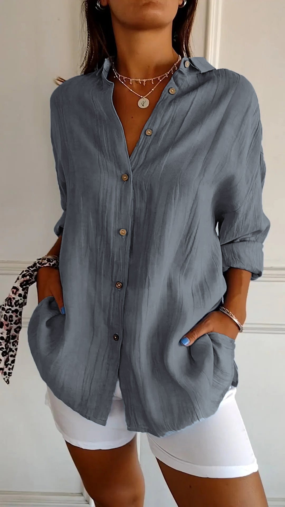 Echoarchiv | Elegantes Shirt Mit Plissee-Stil