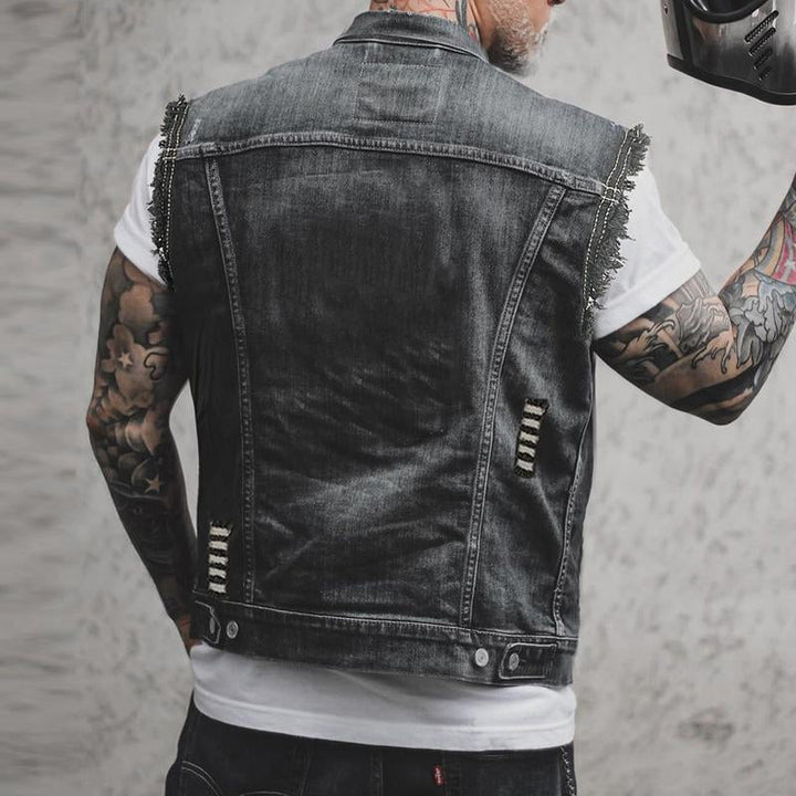 Echoarchiv Stylische Denim Weste für Herren