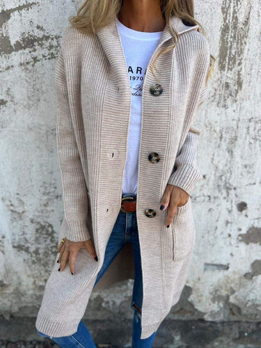 Echoarchiv | Lange Und Bequeme Strickjacke