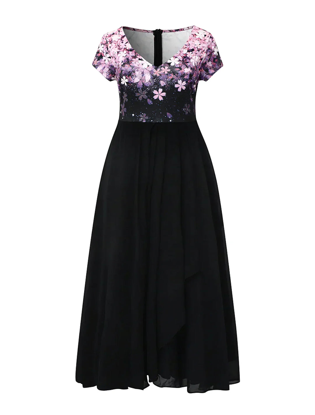 Echoarchiv | Elegantes Midi Kleid mit Blumen-Spitze